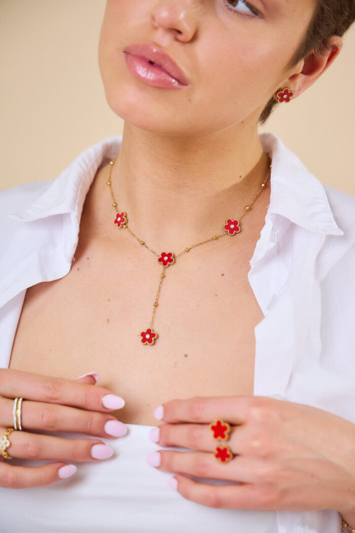 Parure trèfle strass – Image 3