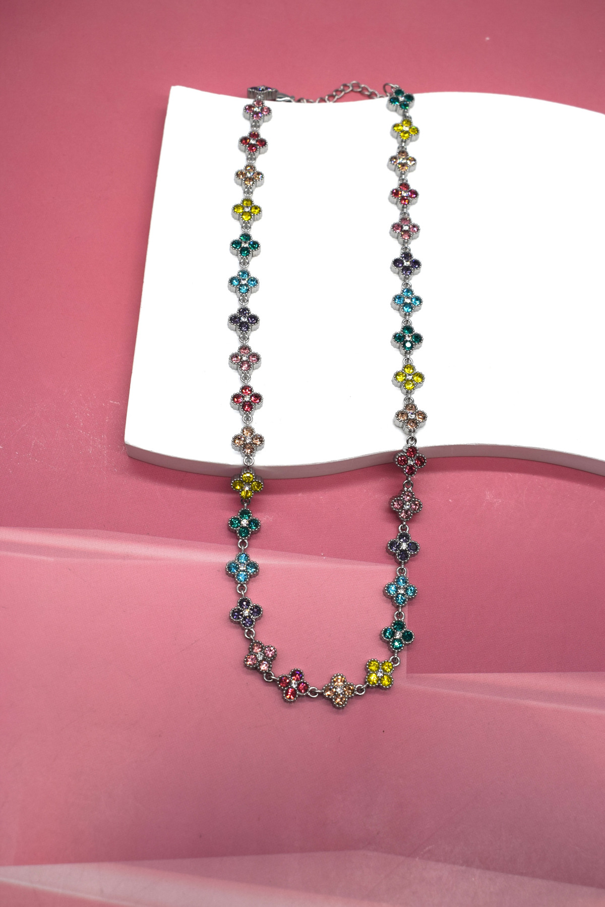 Collier Amira Multicolores Argenté